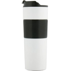 Resim Gen Promosyon French Press Paslanmaz Çelik Termos (500 ml) - Beyaz 