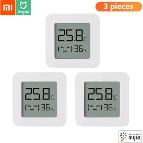 Resim Xiaomi 3 Adet Xiaomi Bt Termometre 2 Kablosuz Akıllı Elektrikli 