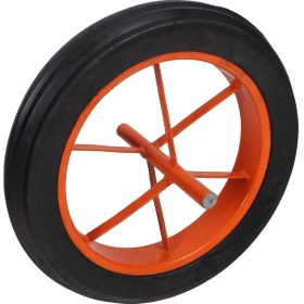 Resim Kanat Afrika Demonte Kauçuk Dolgu Teker Parmak Jant El Arabası 0.80 mm Sac 