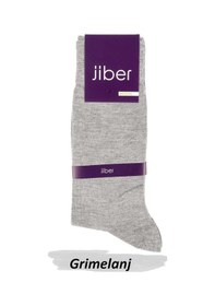 Resim Jiber Erkek Modal Likralı Uzun Çorap 5100 - 12 Adet Gri Melanj 