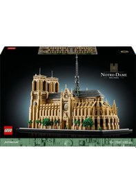 Resim LEGO® Architecture Notre Dame Katedrali 21061 - Yetişkinler için Dekoratif ve Sergilenebilir Model Yapım Seti (4383 Parça) 