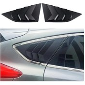 Resim Hightower Ford Focus St Mk3 Se Hatchback 2012-2018 Dış Arka Cam Panjur Dekoratif Mat Siyah 