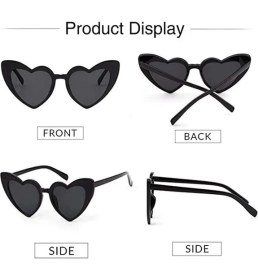 Resim Kuzgun Ticaret Siyah Renk Kalp Şekilli Parti Gözlüğü 15X5 cm - Lisinya 