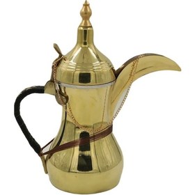 Resim Sarı Bakır Mırra Cezve 21 Cm 