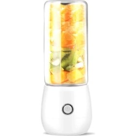 Resim Pabiflo Ev Elektrikli Meyve Sıkacağı Taşınabilir USB Şarj Edilebilir Meyve Makinesi Meyve Suyu Sıkma Kupası Beyaz (Yurt Dışından) 