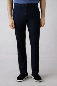 Resim Kiğılı Regular Fit Standart Kesim Desenli Yandan Cep Kanvas / Chino Pantolon 