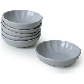 Resim Keramika Mat Gri Sirius Çerezlik / Sosluk 12 Cm 6 Adet 995 