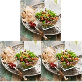 Resim AyrStore Karen Tekli Büyük Boy Salata Kasesi 3lü Paket 
