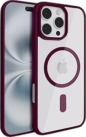 Resim NTC Manyetik Kılıf, iPhone 16 Pro Max için, MagSafe ile Uyumlu, Askeri Derece Koruma, Kristal Berraklığında Şeffaf Arka Kısım, Mor Sayfalar, Sararmaz, Darbeye Dayanıklı, Çizilmez - Kılıf [Mor] 
