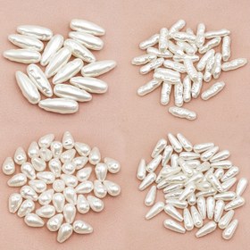Resim 15/30/40/50 Adet Barok Damlalı Boncuklar - DIY Takı Yapımı, El İşi ve Moda Aksesuarları İçin Plastik Boncuklar - Çeşitli Boyutlar & Şekiller, Dayanıklı ve Hafif, Yaratıcı Tasarım Boncuklar 
