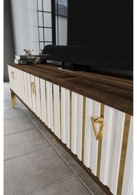 Resim 180 CM DUBAİ MDF MEBRAN KAPAK EKRU CEVİZ 