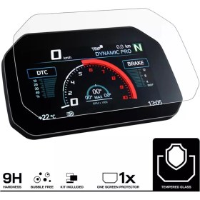 Resim Ael-Tech Bmw S1000 Rr / Xr 6.5 inç TFT Gösterge uyumlu HD 9H Temperli Ekran Koruyucu Cam 