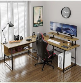 Resim Metmobsan L Tipi Bilgisayar Ve Çalışma Masası 