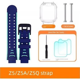 Resim Akıllı Çocuk Saati Z5/z5a/z5q Kordon - Mavi Ve Yeşil Aile Seti Um37569-1 Yurt Dışından 