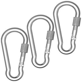 Resim 6mm Vidalı Yaylı Galvanizli Karabina 3 Adet 