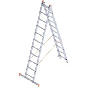 Resim Aesco Mey Ithalat® Saraylı 2X11 A Tipi Sürgülü Merdiven 6,02 Metre 