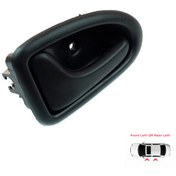Resim Renault Megane 1 için Sol İç Kapı Açma Kolu Siyah 8200028994 N11.15158 Renault