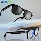 Resim SENBONO Akıllı Kablosuz Gözlükler HD Mikrofon, Gürültü Önleyici Hoparlör, Uzaktan Kamera Kontrolü, Mavi Filtreleme, 85mAh Uzun Ömürlü Lityum Pil, USB Şarj - Aramalar ve Müzik için İdeal, Açık Hava Aktiviteleri için Mükemmel, Müzik Gözlükleri | Şık Gözlükler | Kablosuz Bağlantı 