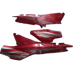 Resim Asya Sele Yan Kapak 3 Parça Kırmızı As100-9 