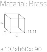 Resim System Tezgah Üstü Diş Fırçalığı Krom Renk 102X70X70 Mm 