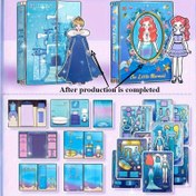 Resim The Little Mermaid DIY Sessiz Kitçik Sticker Aktivite - El Yapımı, Kesilmemiş, Kreatif Kağıt Sticker Kitçik ile Prenses, Ariel ve Daha Fazla Temalı Tasarımlar için El Sanatları, Öğrenme ve Fu 