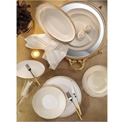 Resim Aryıldız Aria 6 Kişilik 30 Parça Altın Porselen Yemek Takımı AR4050378 