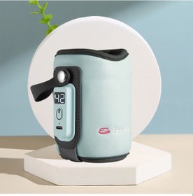 Resim Maiyame Bebek Biberon Isıtıcı Kılıfı - Çoklu Sıcaklık Ayarı, Evrensel Uyum, Usb İle Sıcak Tutucu, Taşınabilir Isıtıcı Kılıf Buzdağı Mavisi 