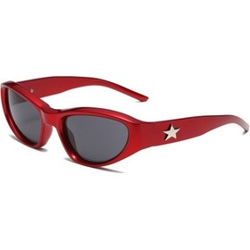 Resim Joyhub Andy More Pentagram Kedi Gözü Güneş Gözlüğü Trendy Ve Şık Y38ızo Gri 