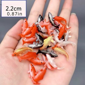 Resim 10 adet Canlı Yumuşak PVC Altın Balık Figürleri - Çeşitli Renklerde 3D Miniature Balık Modelleri (Kırmızı, Turuncu, Siyah, Beyaz, Pembe) - DIY El Sanatları ve Dekorasyon için Epoksi Reçine Vazo Dolguları, Şarj Edilmemiş, Poli Reçine Malzeme, El Sanatları ve Dekorasyon için Mükemmel 