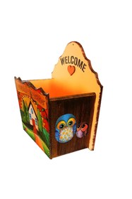 Resim Ayshe Home Ayshehome Tasarım Ahşap Posta Kutusu 