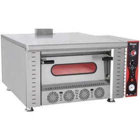 Resim HİMAKSAN Tek Katlı Pizza Fırını Tüplü 4 Pizza 