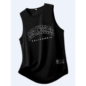 Resim Erkek Los Angeles Kaliforniya Tank Top - Koşu, Eğitim ve Maraton için Nefes Alabilen, Hızlı Kuruyan Atletik Yelek, Kolsuz Spor Gömlek|Nefes Alabilen Kumaş|Sıcak Damgalı Logo, Spor Tank Topları 