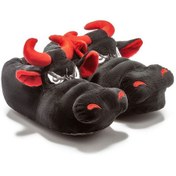 Resim Twigy Boğa Kadın,Garson Boy Hayvanlı Panduf Siyah 36/41 AA0610 Siyah 