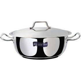 Resim Fms 40Cm 15Lt Lüks Çelik Basık Tencere 