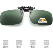 Resim Dawndesslo Polarize Güneş Gözlüğü Klip - Sürüş Ve Gece Görüş İçin Uv400 Yüksek Çözünürlüklüyellow51gri Gri 