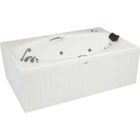Resim Boston Jakuzi 182x115 h:63 Bonus Hidromasaj Sistemli Küvet (Gövde + Metal ayak +Ön-Yan panel) 