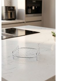 Resim Airfryer Izgara Teli Zigzag Model Fritöz Metal Aksesuarı Xxl Krom 