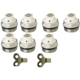 Resim Panel Radyatör ve Havlupan Hava Alma Purjör 7 Ad+2 Anahtar Metalik Gri 