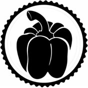 Resim Kıvırcıkyoga Dolmalık Biber Tasarım Sticker 10 x 10 cm 