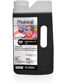 Resim PHOTO INK (Akıllı Mürekkep) EPSON DX5 / DX7/5113 için Süblimasyon 1000 ml SİYAH BLACK Geniş Format Mürekkep (T-SD7) 