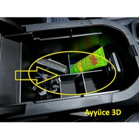 Resim Ayyüce 3d, Toyota Rav4 2019-2024 Kolçak İçi Alt Ayırıcı Aparat 