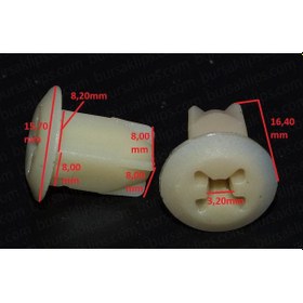 Resim Renault,opel,nissan Panjur Vida Klipsi 7703081184 10 Adet 