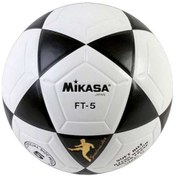 Resim Mikasa FT-5 Yapıştırma Futbol Topu Siyah Beyaz No:5 