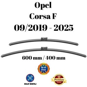 Resim Opel Corsa F 2019 2020 2021 2022 2023 2024 2025 Uyumlu Ön Cam Silecek Süpürgesi Takımı 600/400mm Silbak Sb2416c 