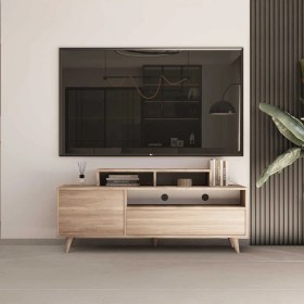 Resim Adore Retro Wide Tori Kapaklı Çekmeceli Tv Sehpası 