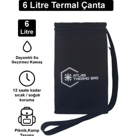 Resim Wallery Bags 6 Litre Isı Yalıtımlı Kamp Piknik Termos Sıcak Soğuk Termal Çanta 