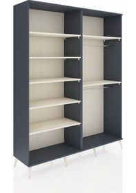 Resim Hyperion Gardrop 7 Raflı 2 Askılı 176x44x221 Antrasit-antrasit/aytaşı Antrasit/aytaşı 