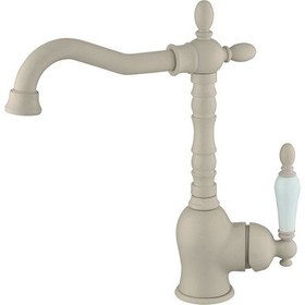 Resim Gpd Retro Tek Gövde Lavabo Bataryası Krem Granit Renk Mtl180-Kg 