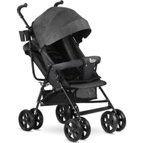 Resim Sa-7 Tam Yatarlı Baston Bebek Arabası Siyah 