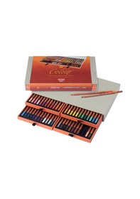 Resim Supertrend Design Kuru Boya Kalemi Seti 48'li Ahşap Kutulu Görsel Rengi 